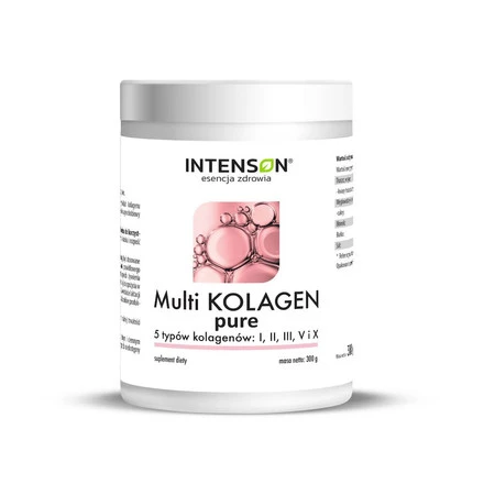 Intenson Multi Kolagen pure czysty kolagen typu I, II, III, V i X - 300g