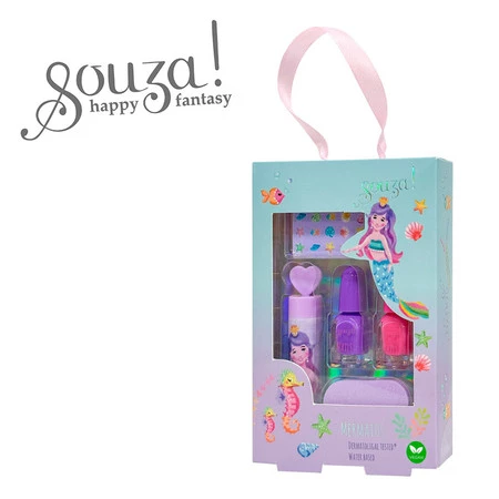 Souza! Kosmetyki do makijażu i stylizacji paznokci dla dzieci zestaw 5 el. Syrenka