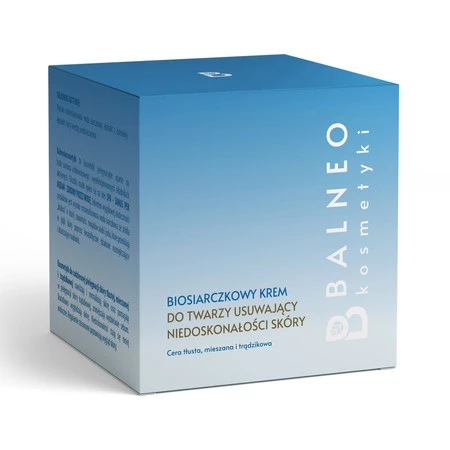 Balneokosmetyki - Biosiarczkowy krem do twarzy usuwający niedoskonałości skóry 50ml
