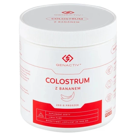 GENACTIV Colostrum z bananem proszek 200g